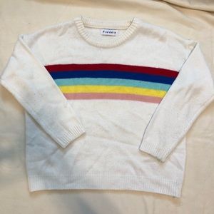 Free Valley Rainbow Stripped Knit Sweater